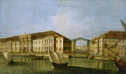 Vista, de, a, inverno, palácio